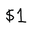 $1