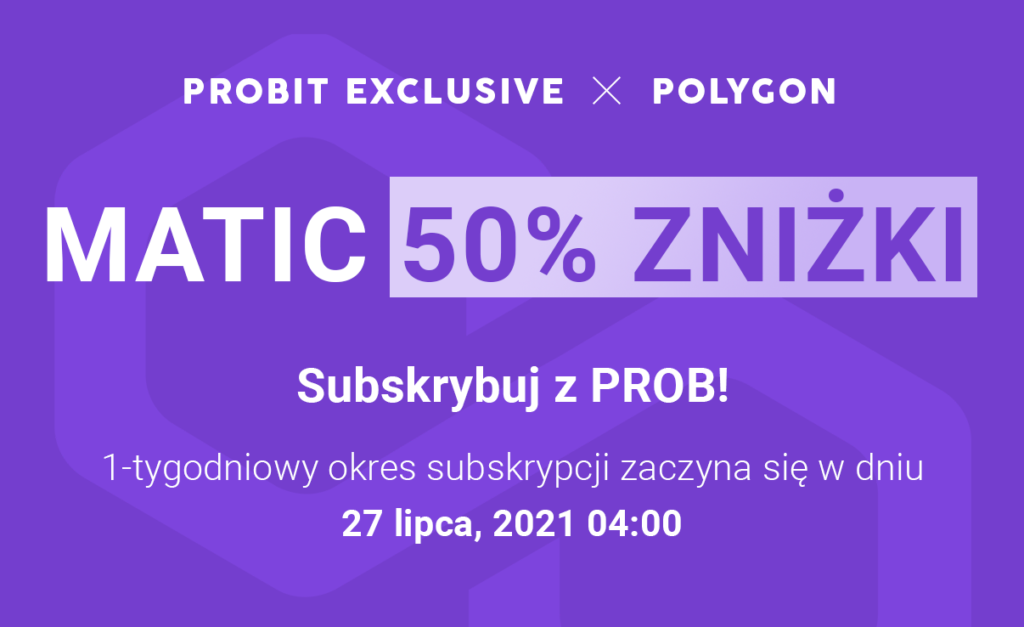 Ethereum i lider rozwiązań warstwy 2 Polygon częścią rocznicy ProBit Exclusive