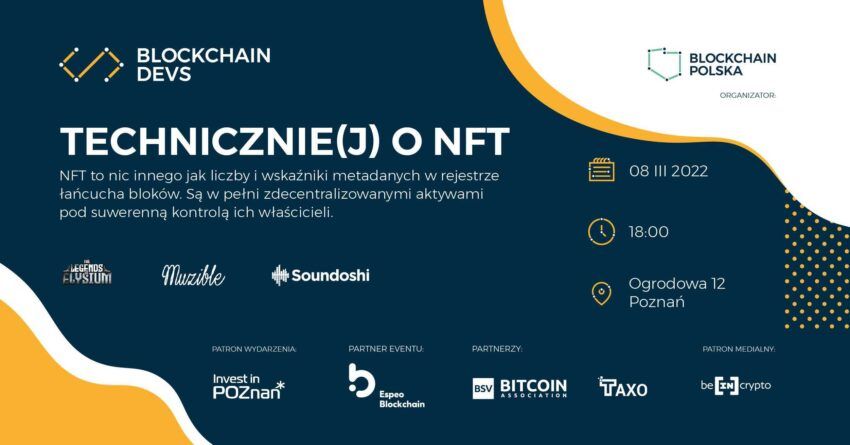 Technicznie(j) o NFT – meetup, 8 marca w Poznaniu