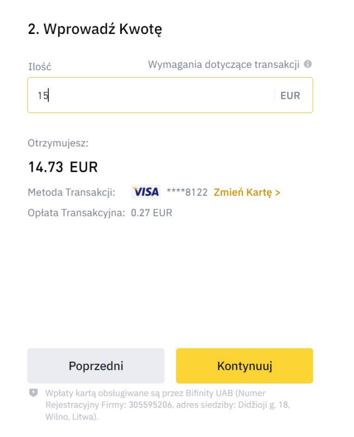 wplata na binance
