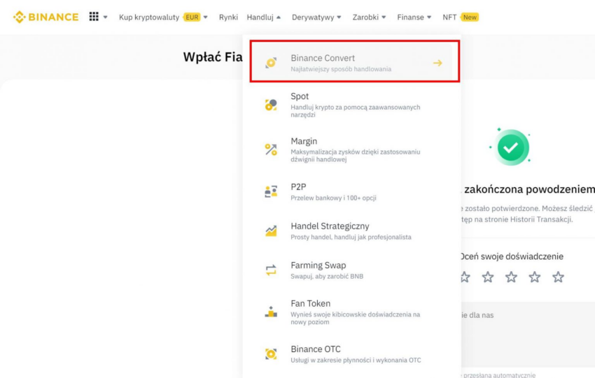 zakup krypto na binance