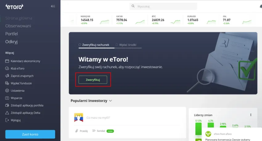 weryfikacja etoro