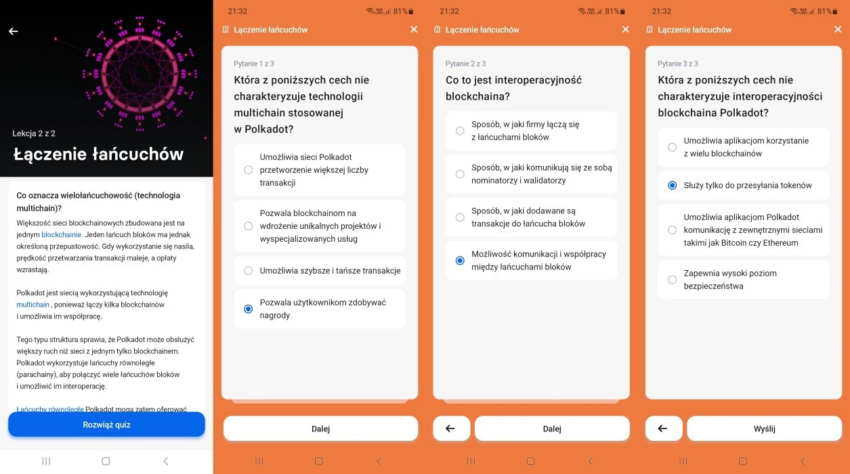 polkadot quiz revolut
