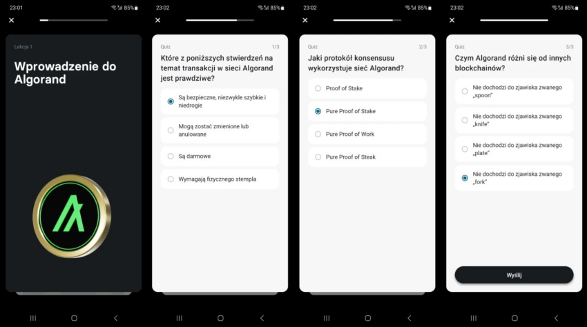 algorand quiz revolut