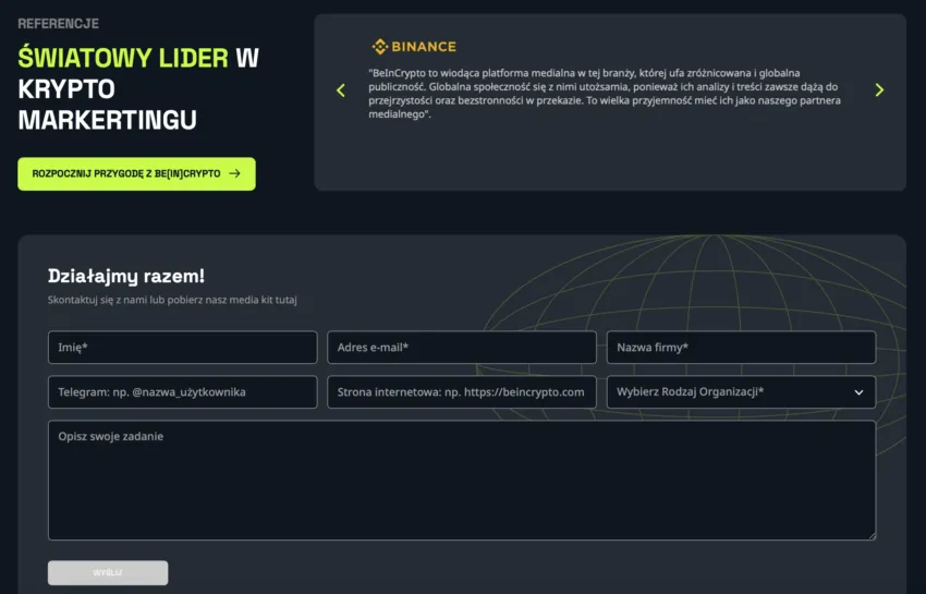 promocja na beincrypto