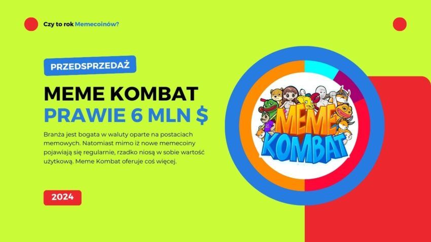 Przedsprzedaż Meme Kombat osiągnęła już prawie 6 mln USD. Czy 2024 to rok memecoinów?