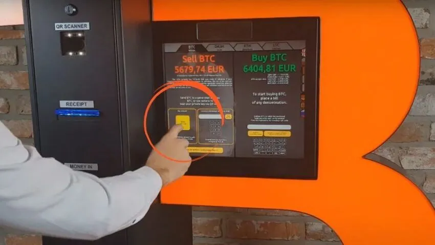 Jak sprzedać w bankomacie Bitcoin krok 1
