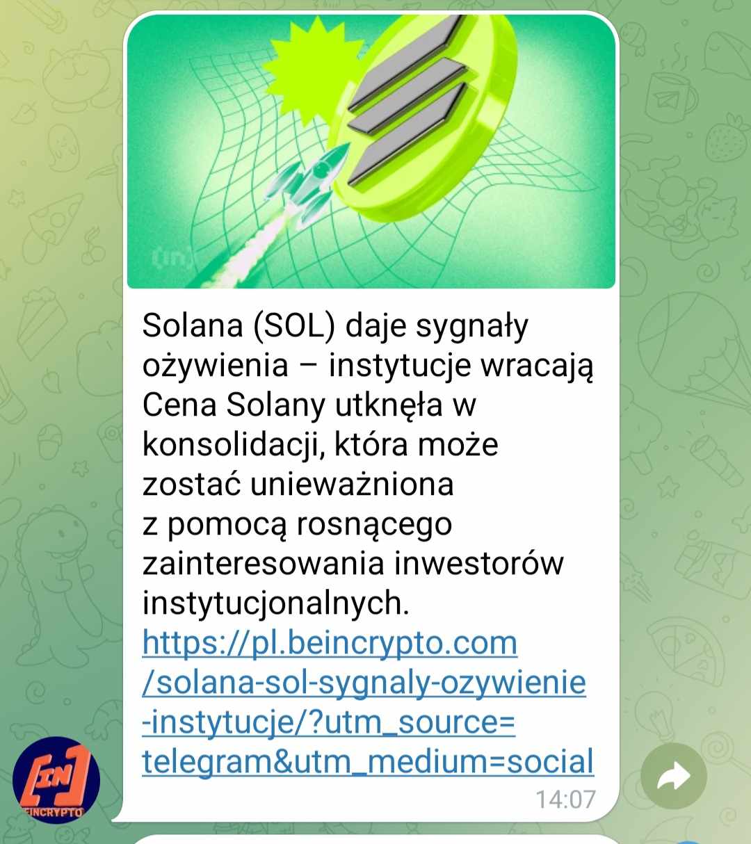 Sygnały od BeinCrypto Market Alerts