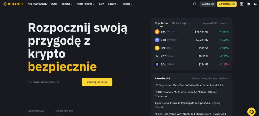 Binance Polska bonus
