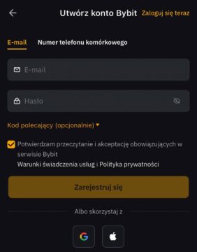 bybit zakładanie konta na giełdzie