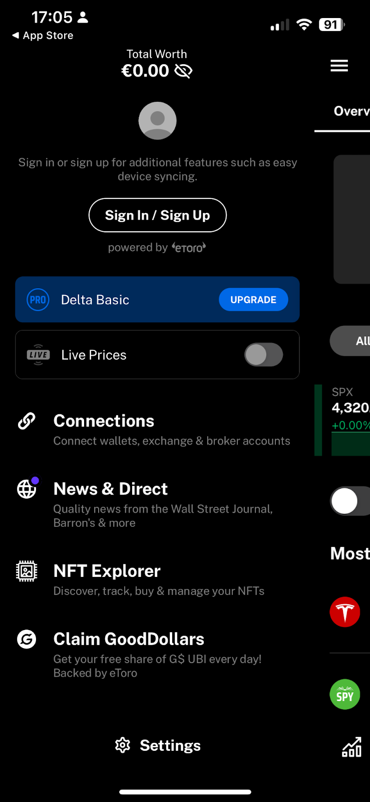 zarządzanie portfelem kryptowalut delta