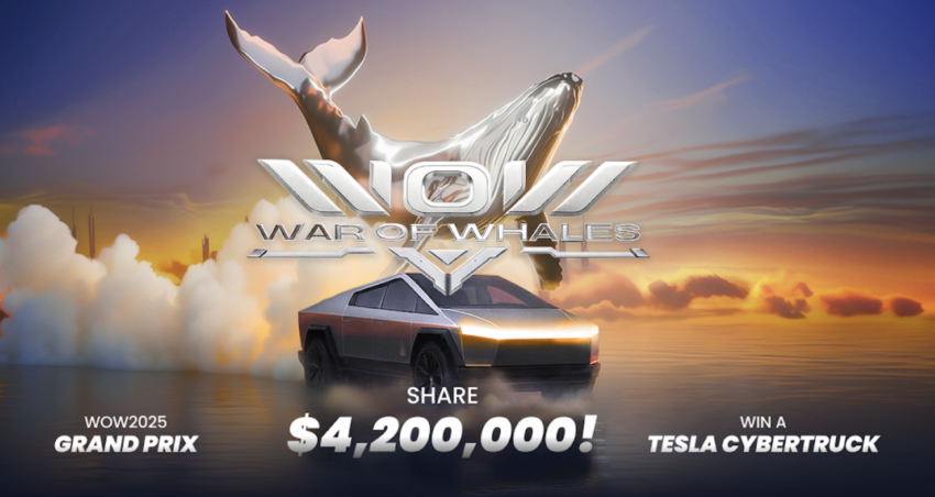 BloFin WOW (War of Whales) 2025 Grand Prix: Wygraj pulę 4,2 mln USD i Tesla Cybertruck